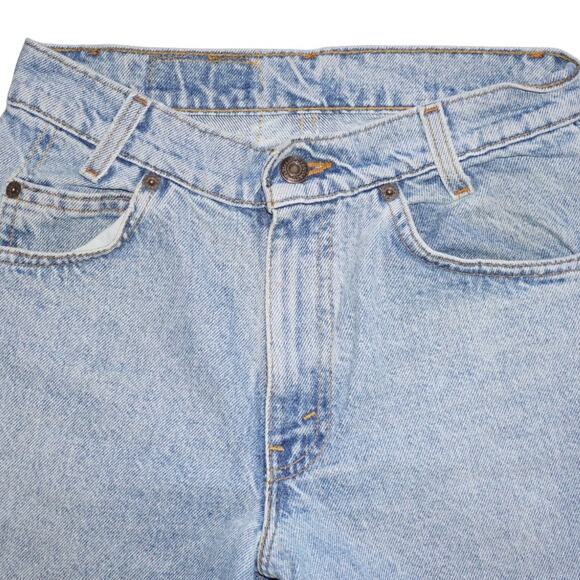 Vintage Levi’s 550 Relaxed Taper Jeans – Made in USA – Size 27x30 – Raw Hem - Picture 3 of 14